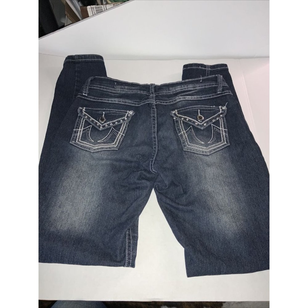 Lucky Brand Sofia Womens 5 Pocket Design Stretch Denim Blue Sz.5